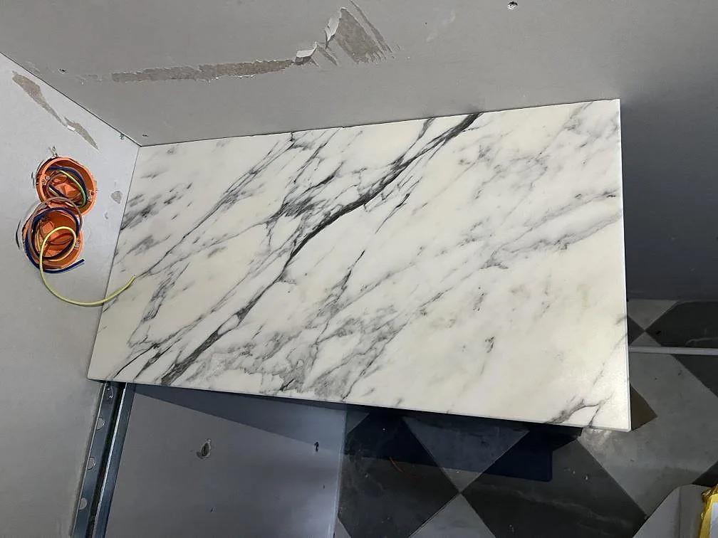 Køkkenbordplade i Arabescato, Lidingö – billede 5