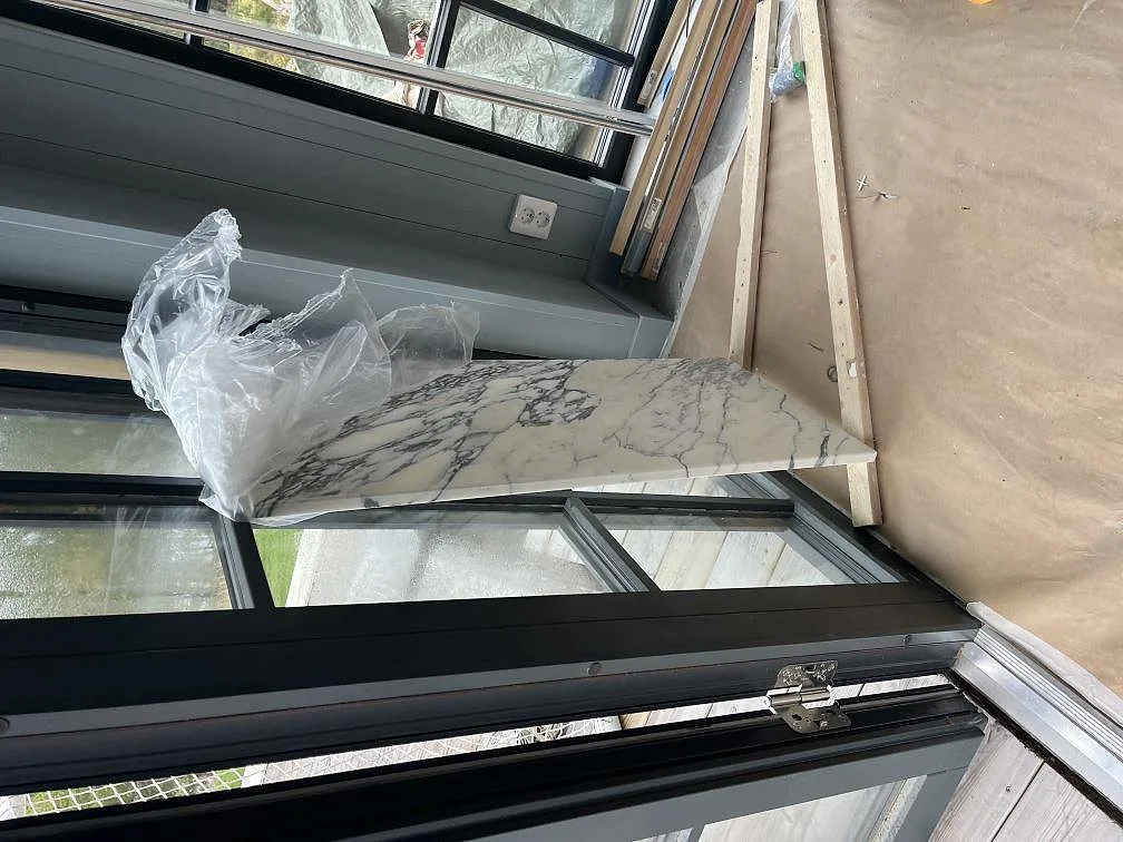 Køkkenbordplade i Arabescato, Lidingö – billede 7