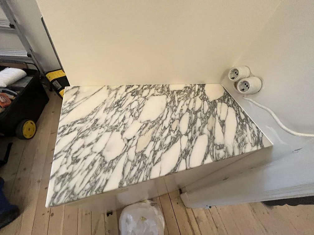 Køkkenbordplade i Arabescato, Stockholm – billede 2