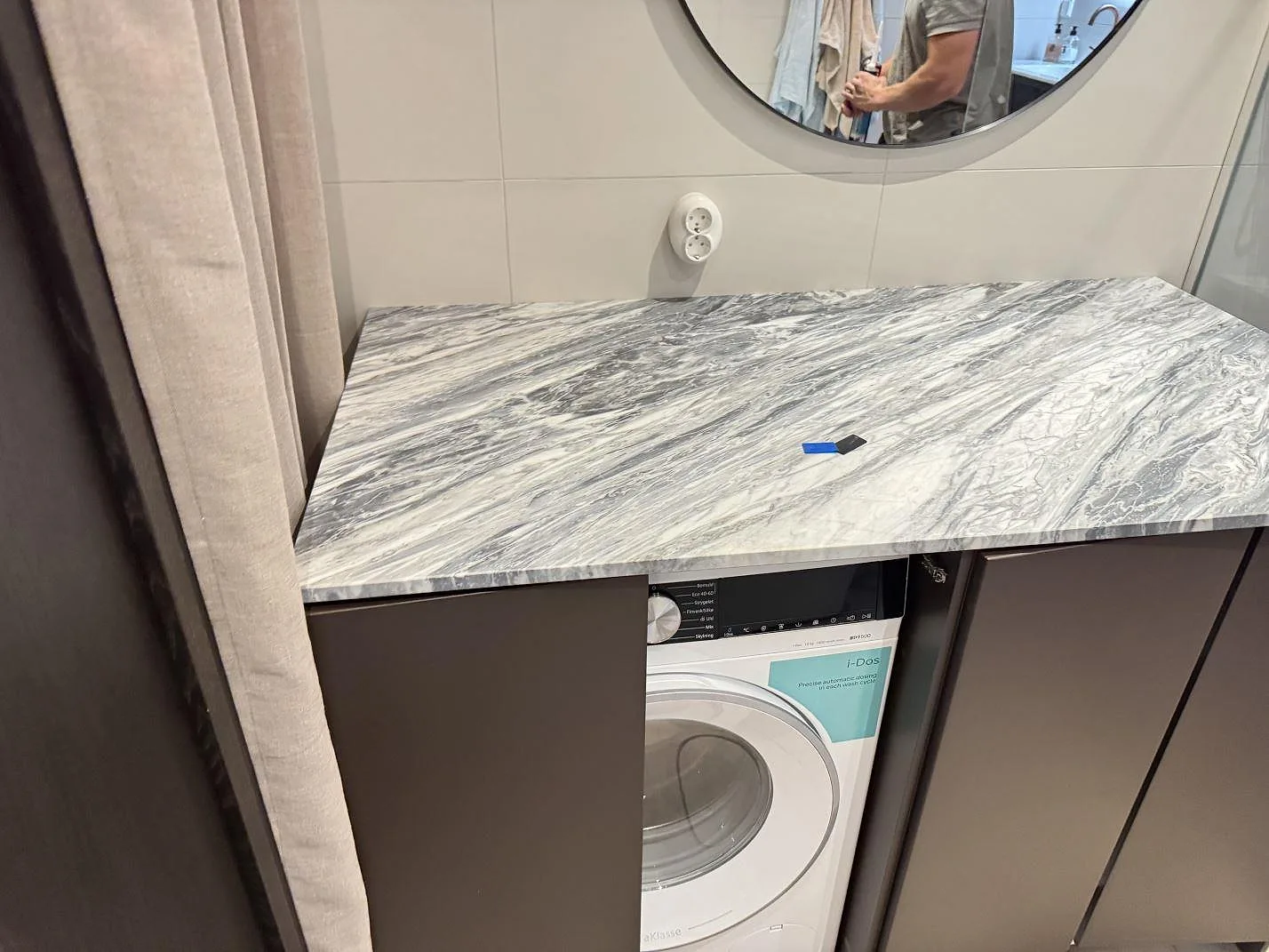 Marmorbordplade i Bardiglio, Göteborg – billede 2