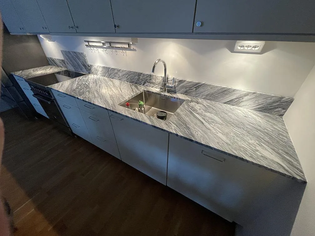 Køkkenbordplade i Bardiglio, Stockholm – billede 2