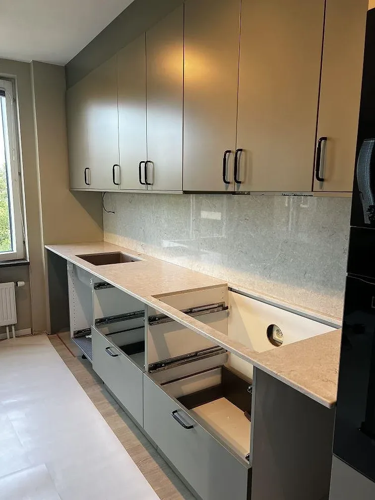 Køkkenbordplade i Bianco Drift, Limhamn – billede 2