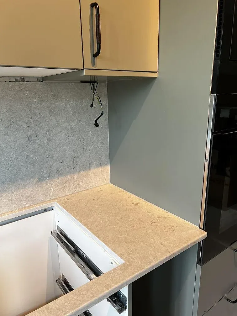 Køkkenbordplade i Bianco Drift, Limhamn – billede 6