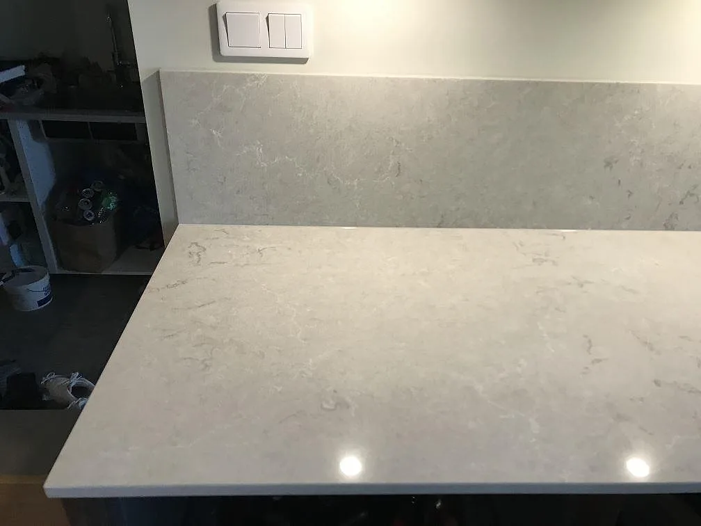 Køkkenbordplade i Bianco Drift, Lomma – billede 8