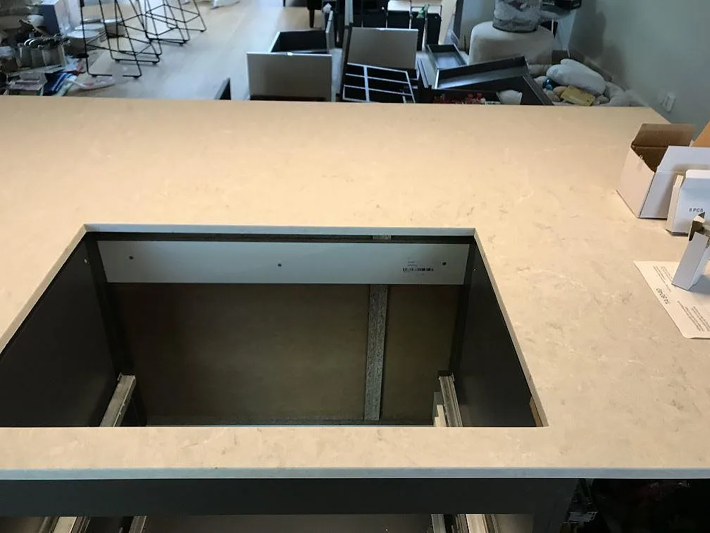 Køkkenbordplade i Bianco Drift, Lomma – billede 5