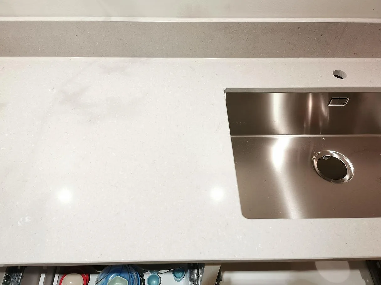Køkkenbordplade i Caesarstone Clamshell, Billdal – billede 6