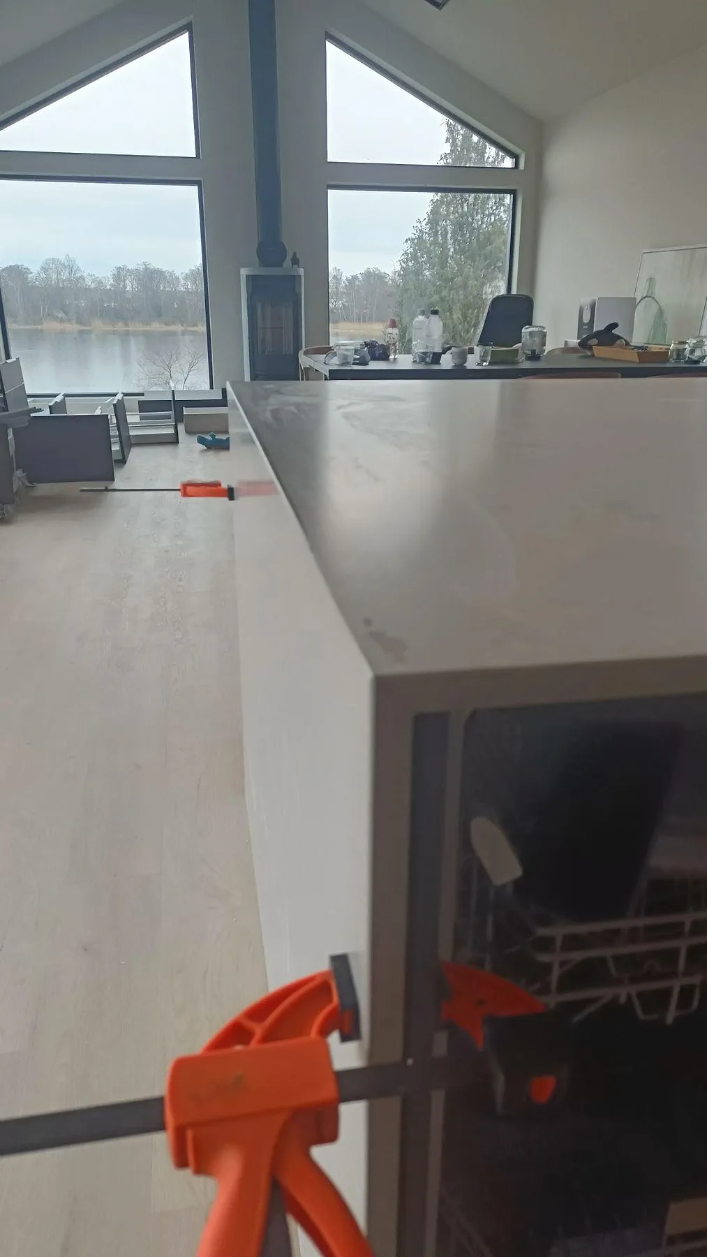 Køkkenbordplade i Caesarstone Clamshell, Nättraby – billede 8