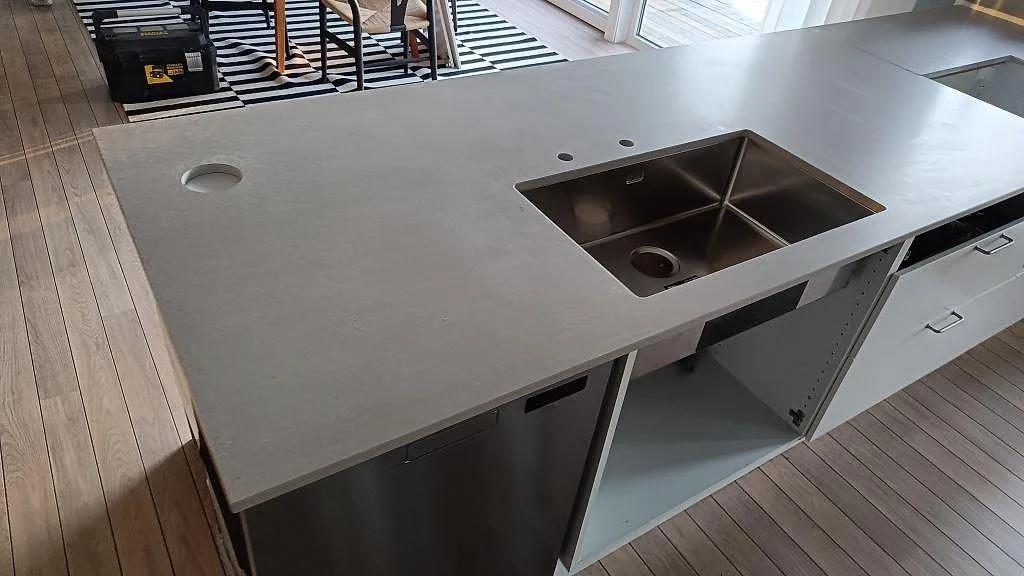 Køkkenbordplade i Caesarstone Clamshell, Torsö – billede 3