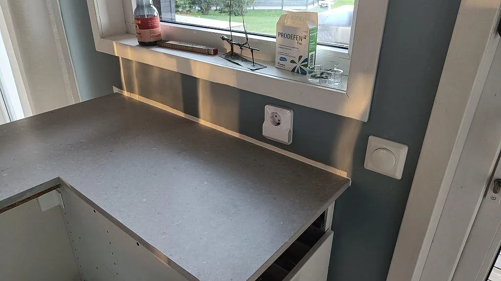 Køkkenbordplade i Caesarstone Clamshell, Torsö – billede 7