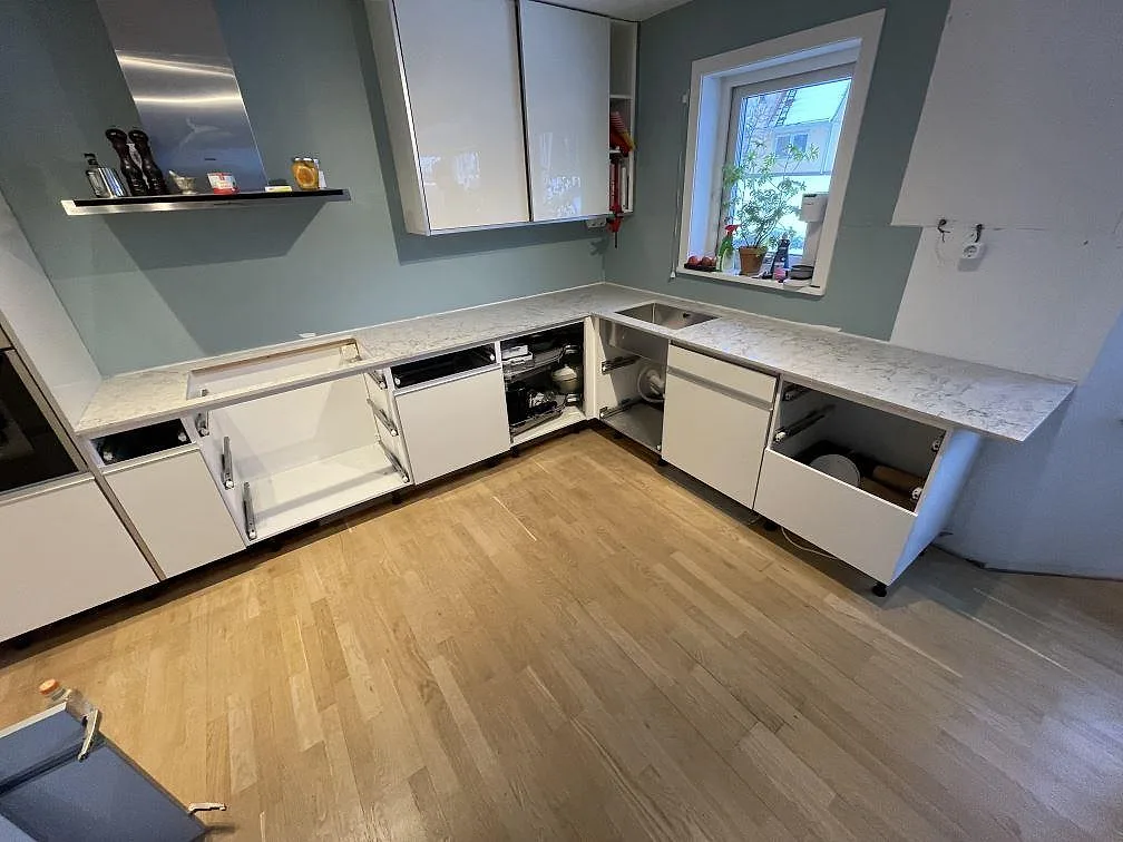 Køkkenbordplade i Caesarstone Moorland Fuge, Huddinge – billede 4