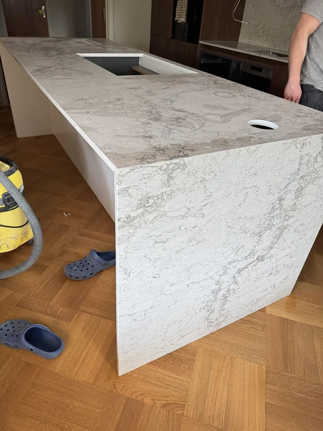 Køkkenbordplade i Caesarstone Moorland Fuge, Malmö – billede 7