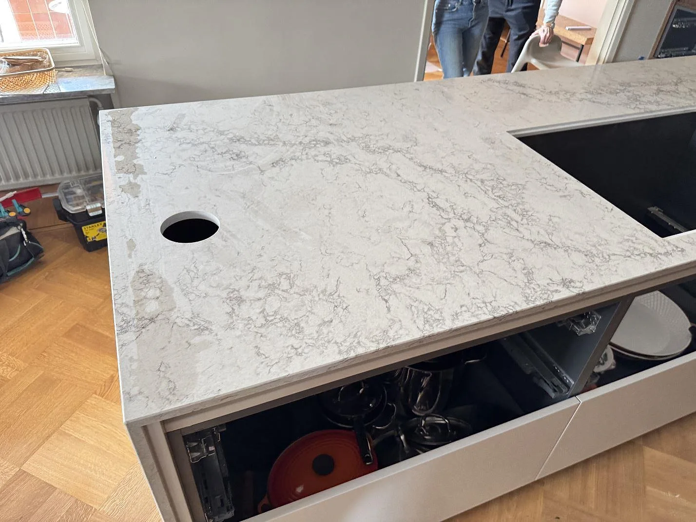 Køkkenbordplade i Caesarstone Moorland Fuge, Malmö – billede 4