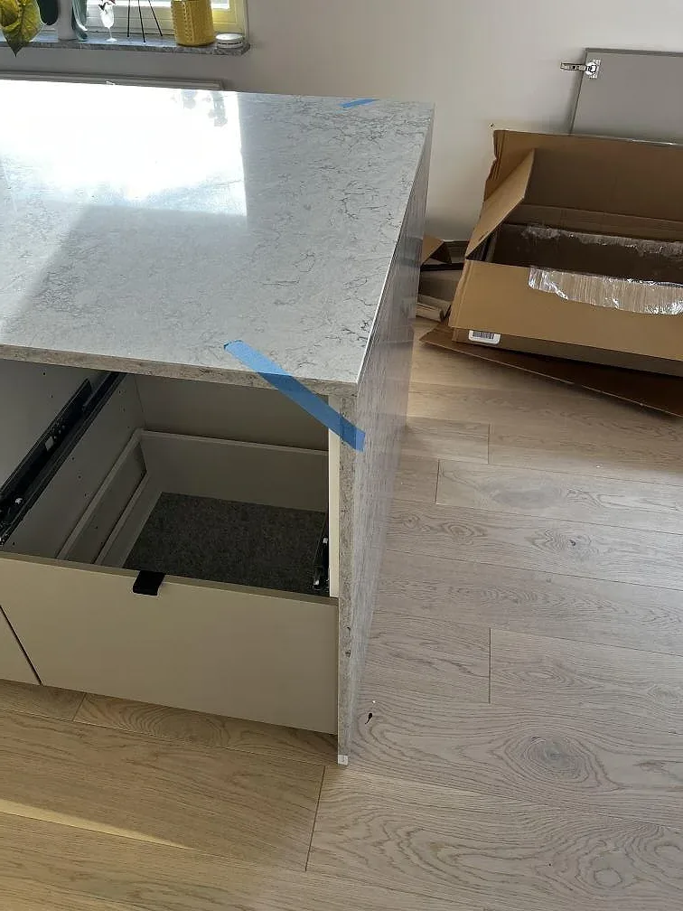Køkkenbordplade i Caesarstone Moorland Fog, Skurup – billede 8