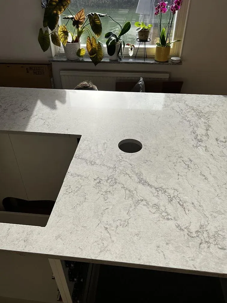 Køkkenbordplade i Caesarstone Moorland Fog, Skurup – billede 6