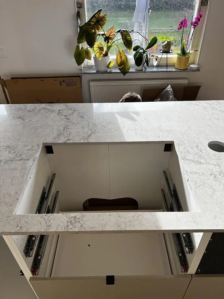 Køkkenbordplade i Caesarstone Moorland Fog, Skurup – billede 7