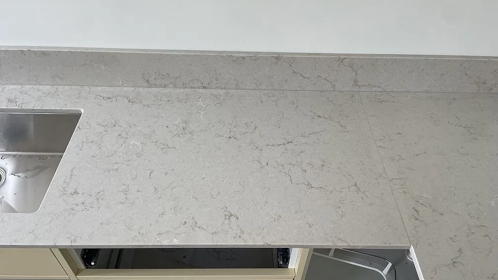 Køkkenbordplade i Caesarstone Taj Royale 5212, Höllviken – billede 6