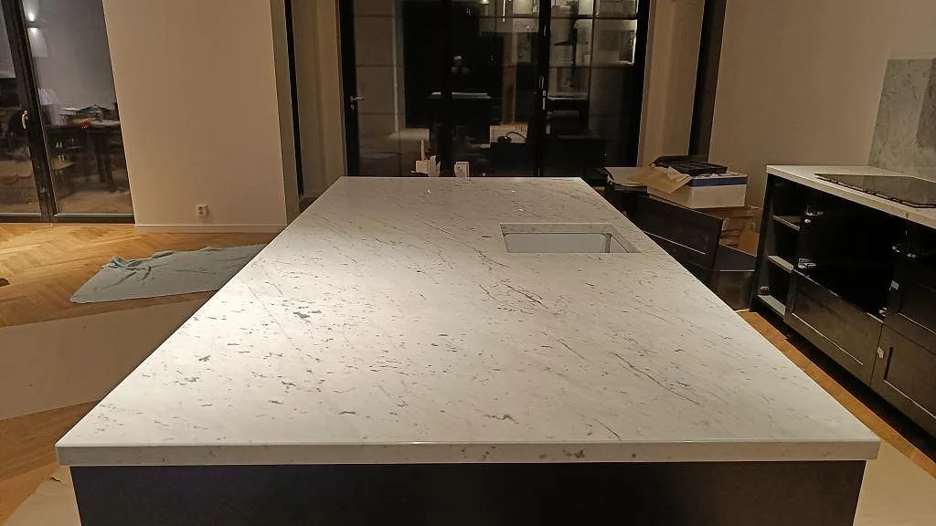 Køkkenbordplade i Carrara C, Bara – billede 3