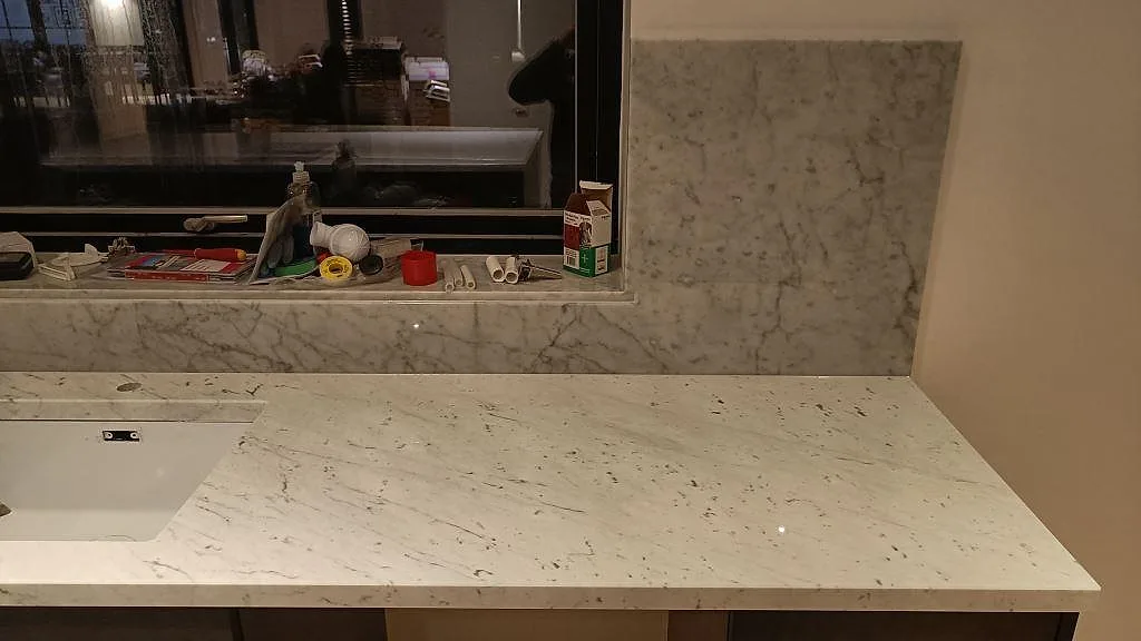 Køkkenbordplade i Carrara C, Bara – billede 8