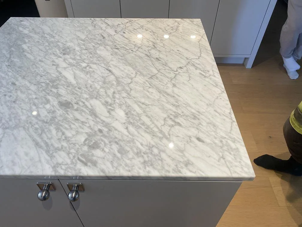 Køkkenbordplade i Carrara C, Bara – billede 3