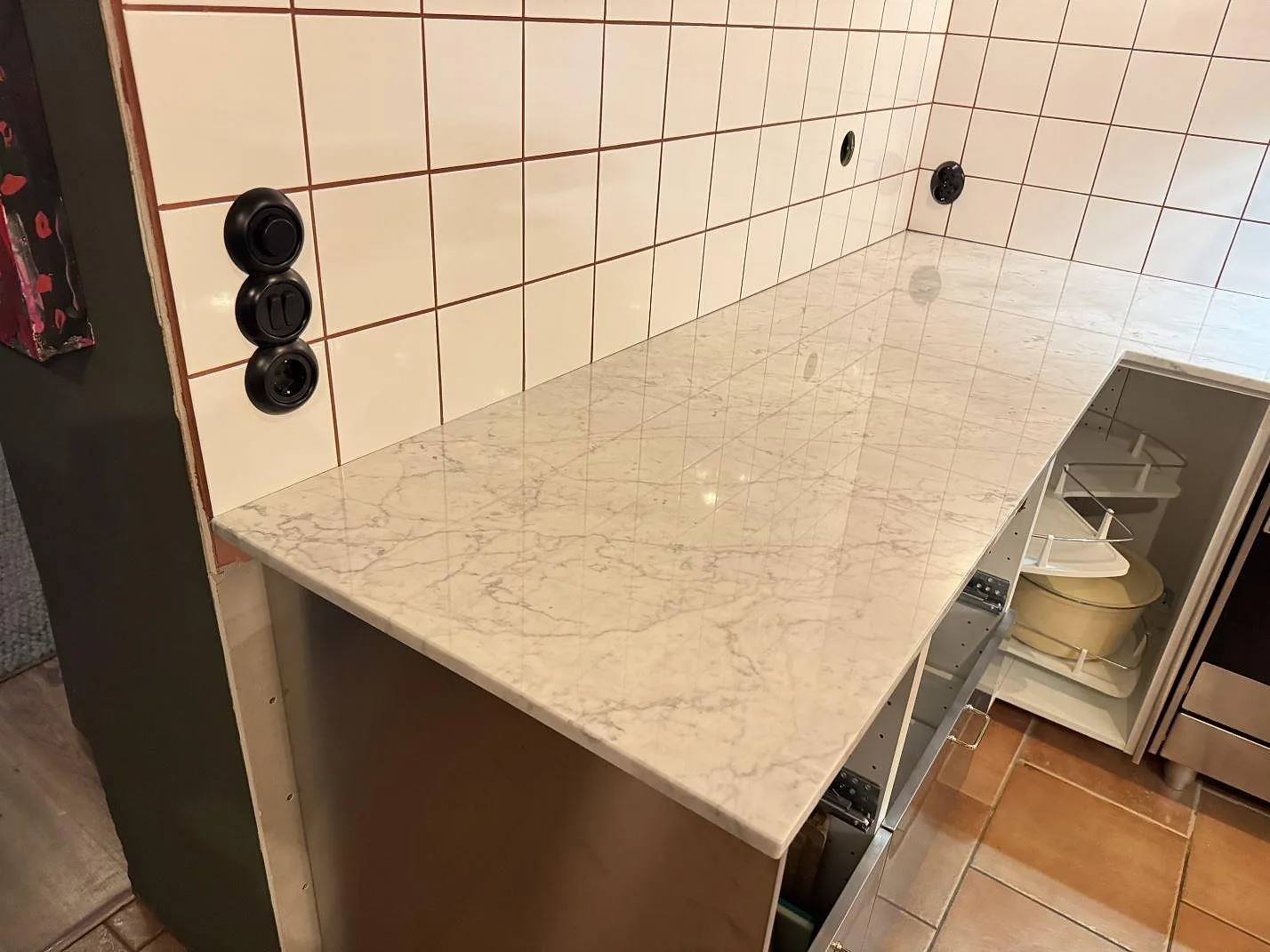 Køkkenbordplade i Carrara C, Borrby – billede 2