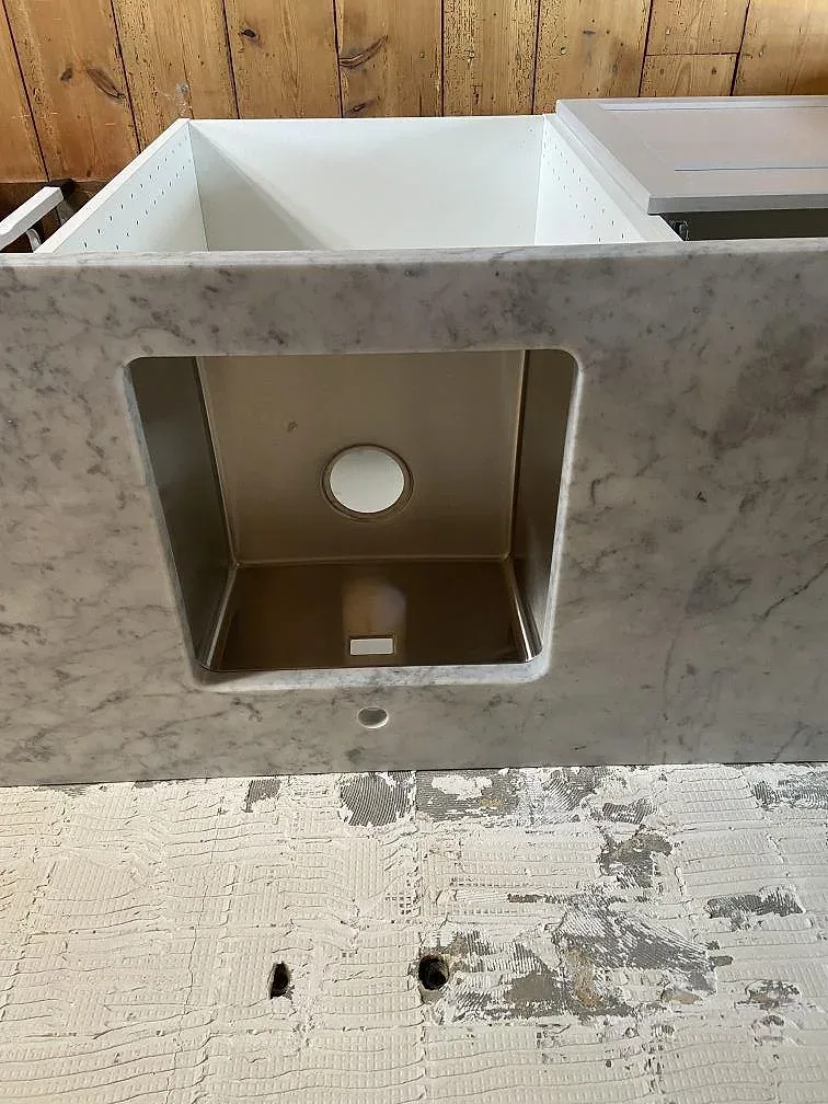 Køkkenbordplade i Carrara C, Brantevik – billede 2