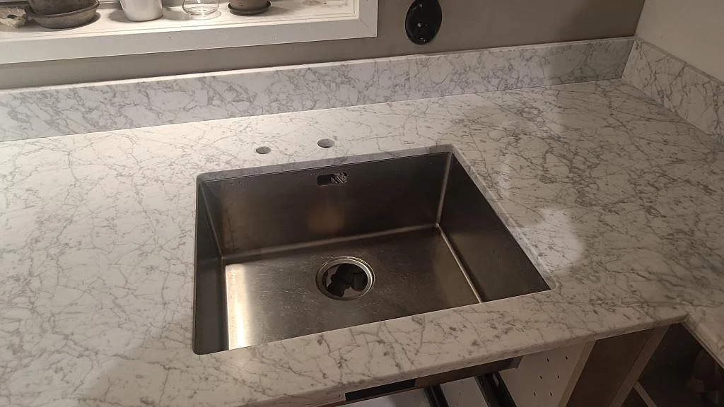 Køkkenbordplade i Carrara C, Bunkeflostrand – billede 5