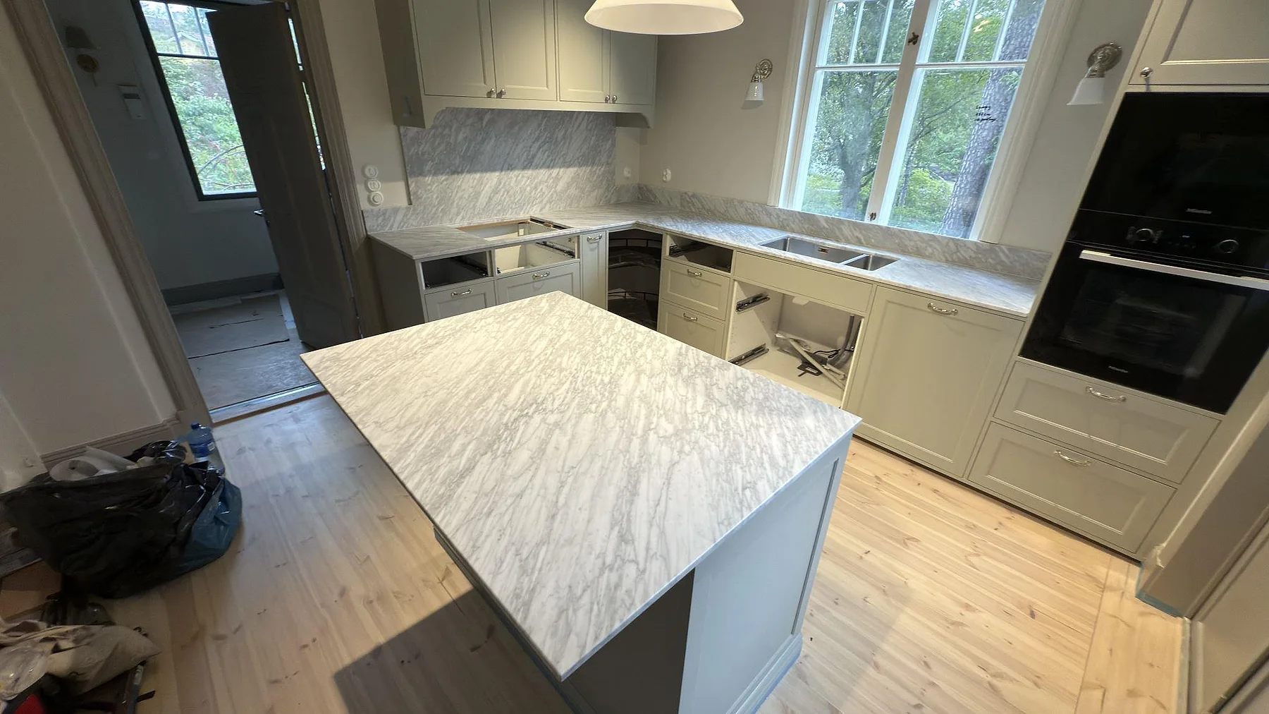 Køkkenbordplade i Carrara C, Djursholm – billede 3