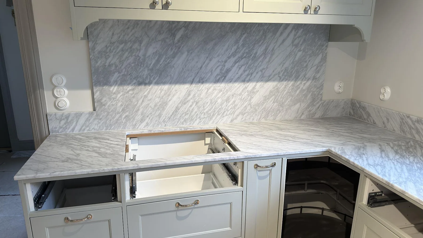 Køkkenbordplade i Carrara C, Djursholm – billede 5