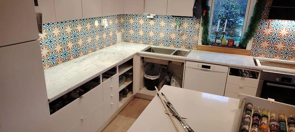 Køkkenbordplade i Carrara C, Ekerö – billede 2