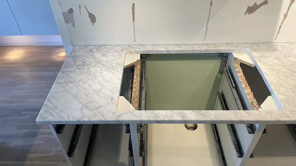 Køkkenbordplade i Carrara C, Falsterbo – billede 3