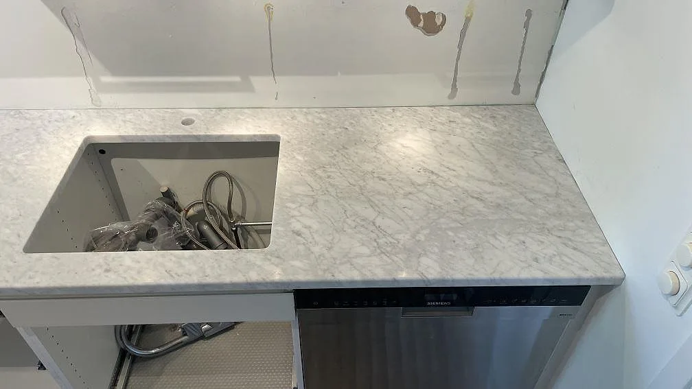 Køkkenbordplade i Carrara C, Falsterbo – billede 5