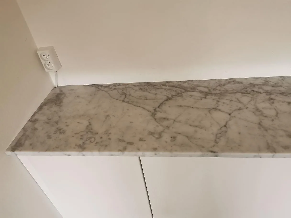 Bordplade i Carrara C-marmor, Göteborg – billede 3