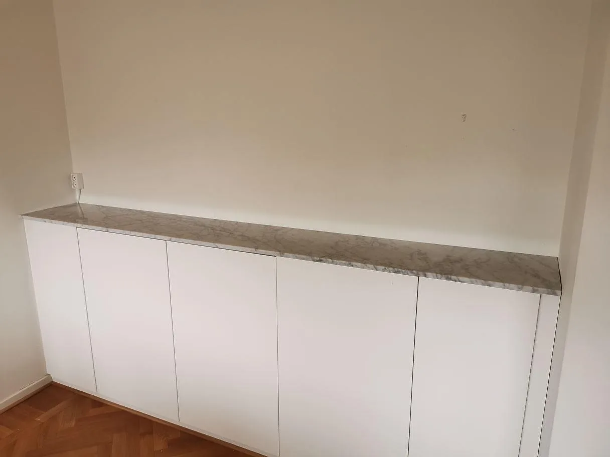 Bordplade i Carrara C-marmor, Göteborg