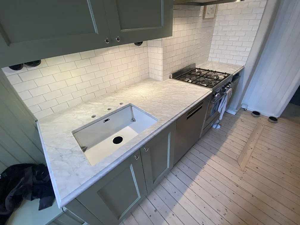 Køkkenbordplade i Carrara C, Göteborg – billede 2