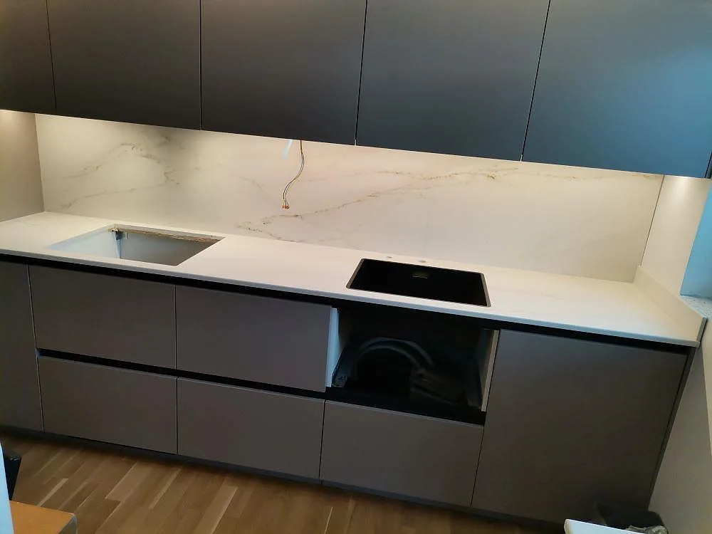 Køkkenbordplade i Carrara C, Hägersten – billede 5