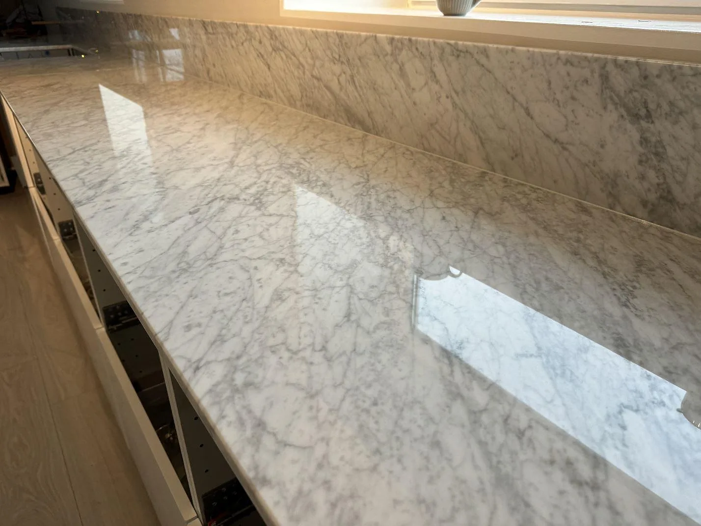 Køkkenbordplade i Carrara C, Höganäs – billede 5