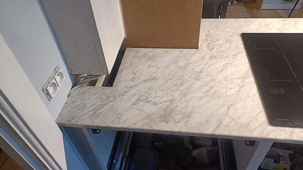 Køkkenbordplade i Carrara C, København Ø – billede 5
