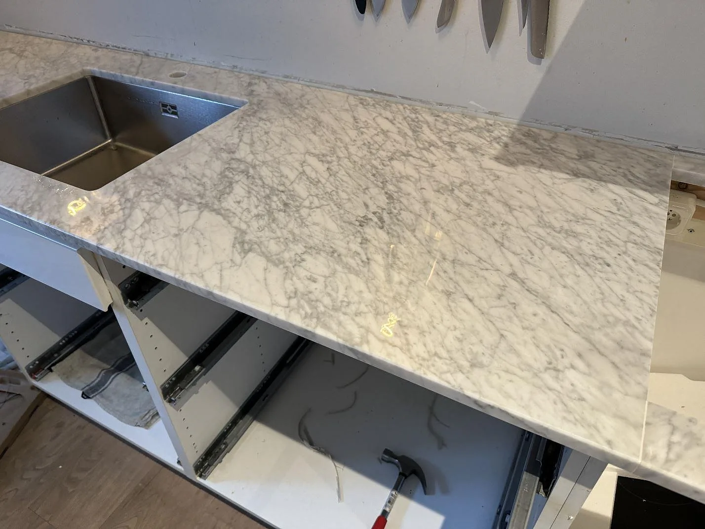 Køkkenbordplade i Carrara C, Malmö