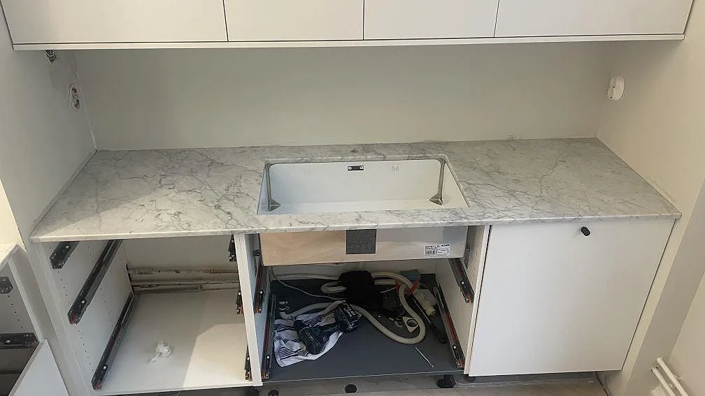 Køkkenbordplade i Carrara C, Malmö