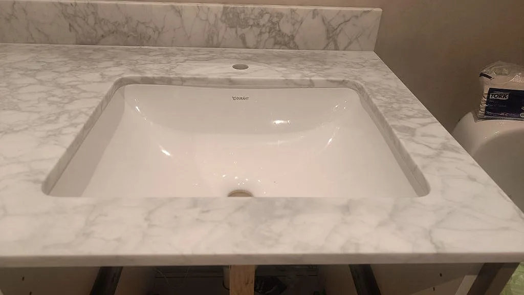 Marmorbordplade i Carrara C, Malmö – billede 4
