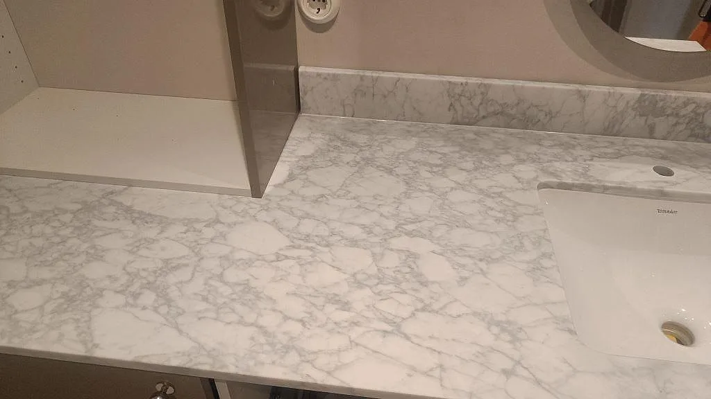 Marmorbordplade i Carrara C, Malmö – billede 2