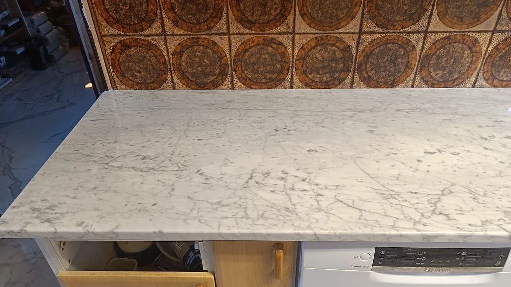 Køkkenbordplade i Carrara C, Mellbystrand – billede 2