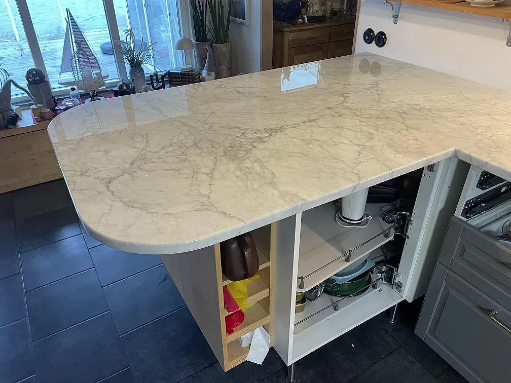 Køkkenbordplade i Carrara C, Ronneby – billede 4