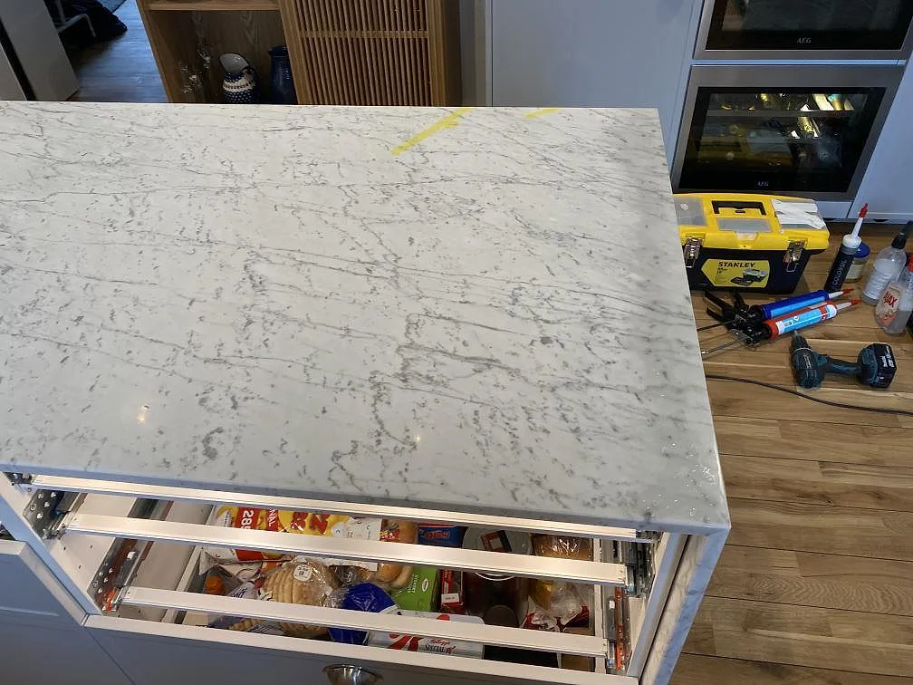 Køkkenbordplade i Carrara C, Skanör – billede 6
