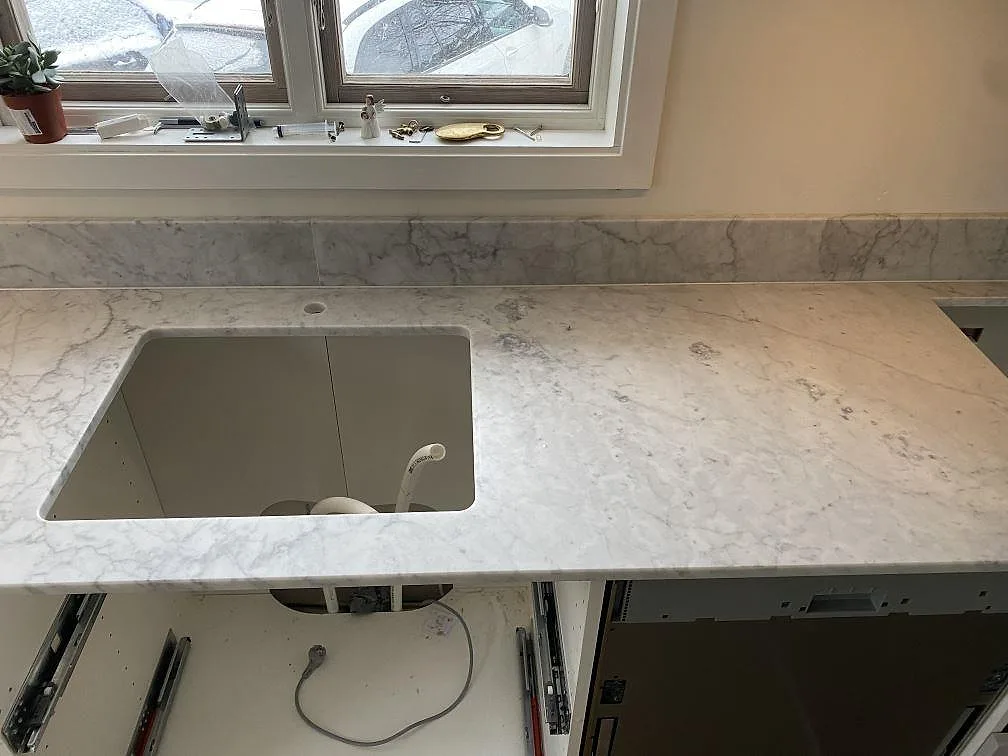 Køkkenbordplade i Carrara C, Skummeslövsstrand – billede 2