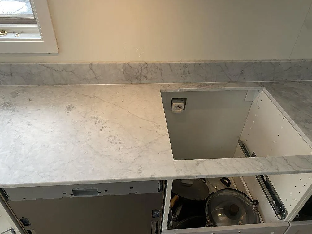 Køkkenbordplade i Carrara C, Skummeslövsstrand – billede 3