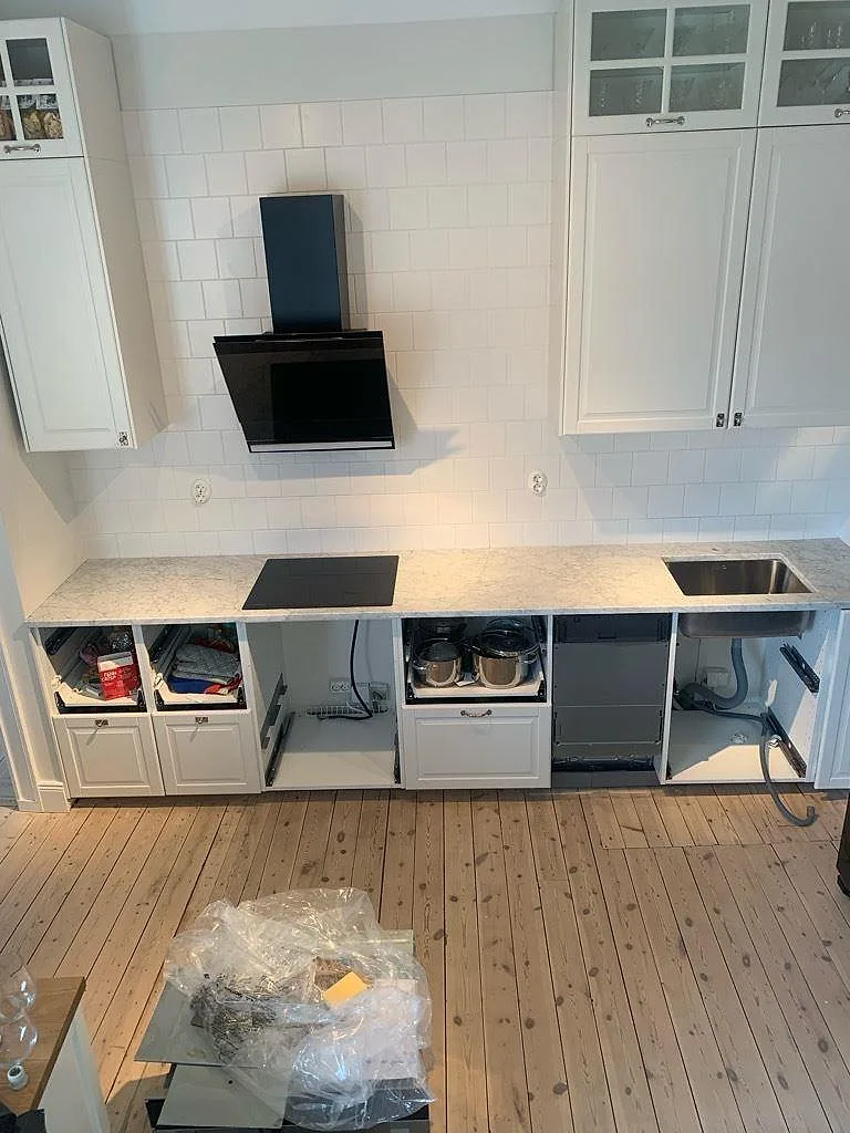 Gennemført projekt: Køkkenbordplade i Carrara C, Solna.