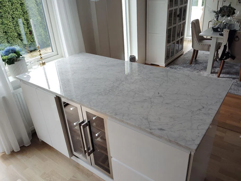 Køkkenbordplade i Carrara C, Spånga