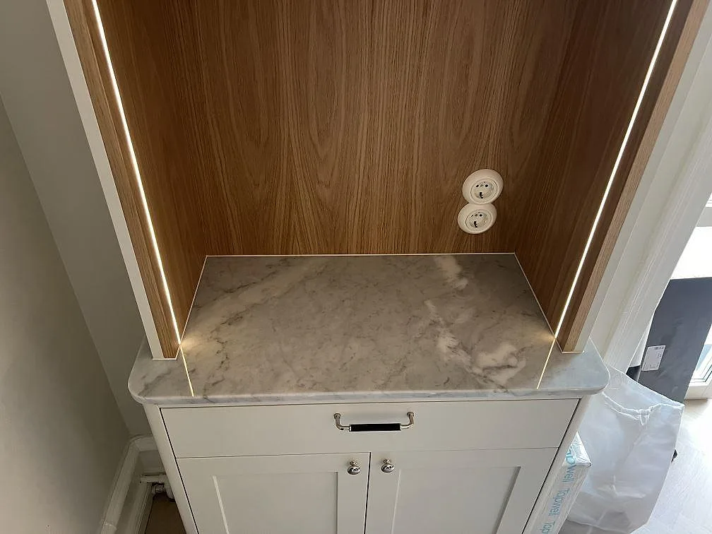 Køkkenbordplade i Carrara C, Stockholm – billede 3