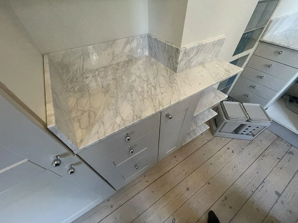 Køkkenbordplade i Carrara C, Stockholm – billede 5